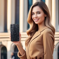 Dėklas telefonui Crystal Glitter Samsung Galaxy A05 sidabrinis