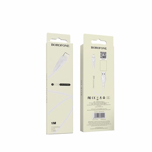 Borofone Kabelis BX18 Optimal - USB į Lightning - 2A 1 metras balta