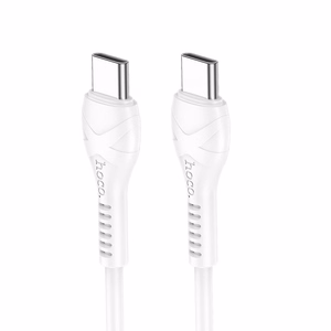 Kabelis USB C į USB C Hoco PD 60W 1 m X37 baltas