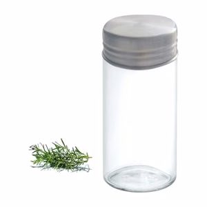 Stiklinis prieskonių indas su nerūdijančiojo plieno dangteliu Küchenprofi, 9,3 × 4 cm
