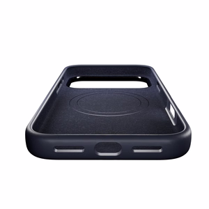 Pure Icon Magnetinis Pro skystas silikoninis dėklas iPhone 17 Pro, MagSafe suderinamas, su kameros apsauga ir aliuminio mygtukais - tamsiai mėlynas