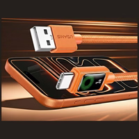 Laidas USAMS U92 18W USB-C į USB-A 1.2m oranžinis
