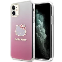 Hello Kitty IML Gradient Electrop Kitty Head dėklas telefonui iPhone 11 / XR - rožinis