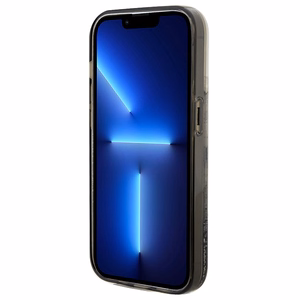 Karl Lagerfeld Liquid Glitter Choupette dėklas telefonui iPhone 14 Pro - permatomas