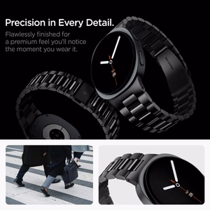 Spigen Modern Fit Band 316L apyrankė, skirta „Samsung Galaxy Watch 40/44/46 mm“ – juoda