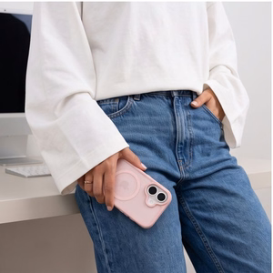 Tech-Protect BasicMag MagSafe dėklas, skirtas iPhone 17 – matinis rožinis