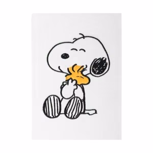 Snoopy Lazy Days A5 užrašų knygelė pliušiniu viršeliu