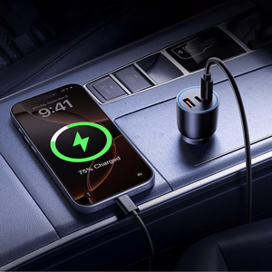 Orico PowerLink 165W USB-A + 2x USB-C automobilinis įkroviklis - juodas