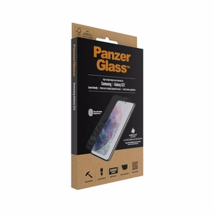 PanzerGlass E2E Microfracture antibakterinis stiklas Samsung Galaxy S22 - su juodu rėmeliu