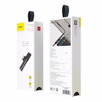 Baseus garso adapteris USB-C į Mini Jack 3.5mm + USB-C (juodas)