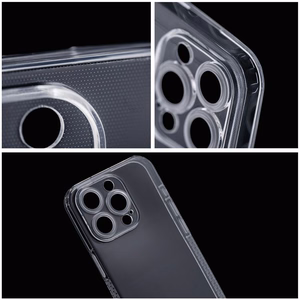 Permatomas 1,5 mm GRID dėklas telefonui IPHONE 15 Plus