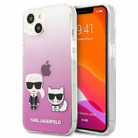 KARL LAGERFELD KLHCP13SCKTRP IPHONE 13 MINI 5.4 "dėklas rožinis/rožinis KARL & CHUPETTE