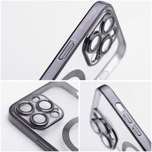 „Electro Mag Cover“ dėklas, skirtas „iPhone 17 Pro / 18 Pro“, suderinamas su „MagSafe“ – juodas