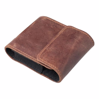 ROYAL Crazy Horse universalus horizontalus odinis diržo dėklas dydis V SAMSUNG FLIP 1 / 2 / 3 / 4 / HUAWEI P50 Pocket / MOTOROLA RAZR 5G rudas