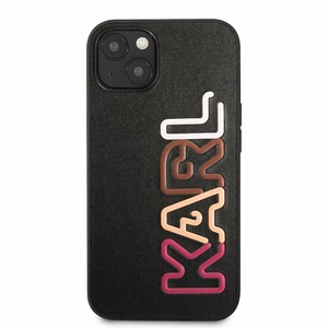 Karl Lagerfeld KLHCP13SPCOBK iPhone 13 mini 5,4 "juodas kietas dėklas Multipink Brand