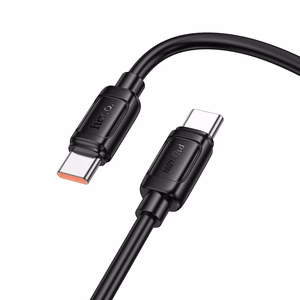 Kabelis USB C į USB C Hoco PD 5A 240W 1 m X115 juodas