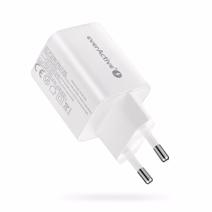 Įkroviklis 1 x USB Quick Charge 4.0, 1 x USB-C 45W baltas