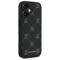 Karl Lagerfeld Magnetinis Karl Head dėklas telefonui iPhone 16 - juodas
