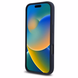 RED BULL dėklas telefonui IPHONE 16 Pro suderinamas su MagSafe RBHMP16L24SIOLRV (Silikoninis didelis vertikalus logotipas) tamsiai mėlyna