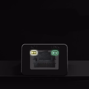 Ugreen išorinė tinklo plokštė RJ45 - USB 2.0 100 Mbps Ethernet juoda (CR110 20254)