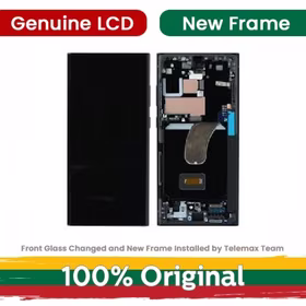 LCD ekranas suderinamas su Samsung S918 S23 Ultra su rėmeliu / Lavander / (Atnaujintas: Telemax)