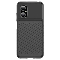 Thunder dėklas telefonui Xiaomi Poco M4 5G silikoninis šarvuotas dėklas juodas