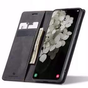 Spacecase piniginės dėklas Galaxy S22+ juodas