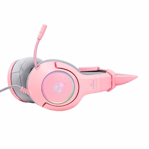 ONIKUMA K9 Pink RGB žaidimų ausinės