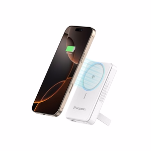Wozinsky WLWP-10KA0Y3WS 22.5W PD Qi2 10000mAh su stovu Išorinė baterija (f) - balta