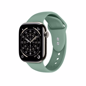 Crong Liquid dirželis, skirtas Apple Watch 38 / 40 / 41 / 42 mm, šalavijų žalias