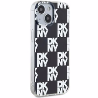 DKNY IML languotas mono raštas dėklas telefonui iPhone 15 Plus / 14 Plus - juodas