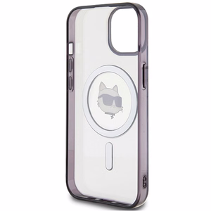 Karl Lagerfeld KLHMP15SHCHNOTK iPhone 15 6.1" skaidrus kietas dėklas IML Choupette's Head MagSafe