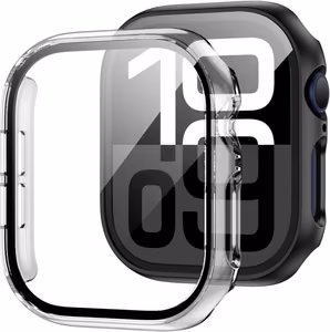 Tech-Protect Defense360 grūdinto stiklo dėklas Apple Watch 10 (42mm) - skaidrus