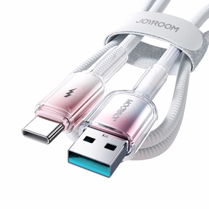 Joyroom S-A42 3A USB-A - USB-C kabelis 1.2m baltas