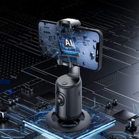 Išmanusis selfie lazda (f) su belaidžiu nuotolinio valdymu tripodu veido veido atpažinimo sekimu ir gestų atpažinimu P1 - juoda