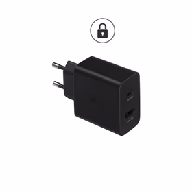 Įkroviklis Samsung "DUO" EP-TA220N juodas originalus 35W (1xPD / 1xQC3.0) / (originalus įpakavimas)