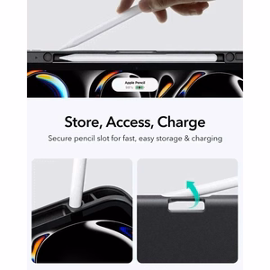 ESR Flip Hybrid deklas iPad Pro 11 5 / 6 / 2024-2025 - Juodas