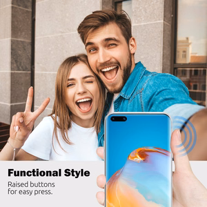 Crong Crystal Slim dėklas, skirtas Huawei P40 Pro, skaidrus