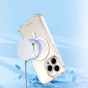 Skaidrus kampinis dėklas MagSafe iPhone 16 Plus - skaidrus