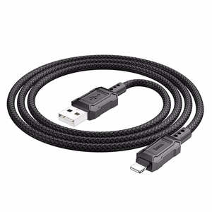 Cable USB A to Lightning Hoco 2,4A 1 m X94 black