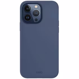 UNIQ dėklas Lino Hue iPhone 15 Pro Max 6.7" Magclick Charging tamsiai mėlynas