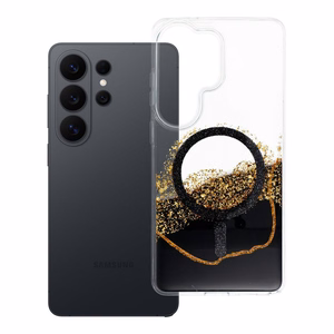 Su MagSafe suderinamas Golden dėklas Samsung S26 ULTRA, juodas