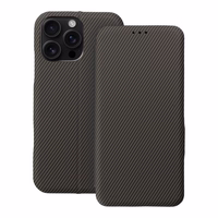 FOLIO Side Magnet dėklas telefonui (m) skirtas IPHONE 16 PRO MAX - rudas