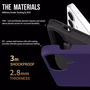 Dėklas Perfectionists Triangle Case Samsung A556 A55 5G violetinis