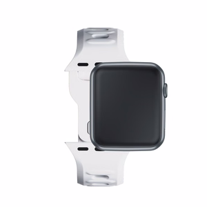 38/40/41/42 mm White (small) - 3mk Silicone Watch Strap for Apple