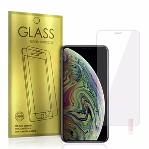 Glass Gold grūdinto stiklo ekrano apsauga iPhone XS MAX