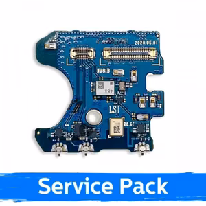 Lanksčioji jungtis skirta Samsung N980 Note 20 (4G) / su mikrofonu ir kitais elementais / 100% originali (Service Pack)