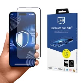 Grūdintas stiklas 3mk HardGlass Matt Max matinė iPhone 15 Pro Max