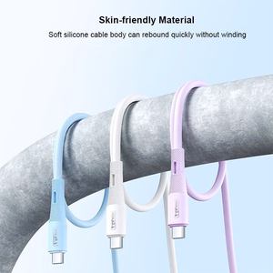 T-PHOX LAIDAS GENTLE USB-C/USB-C 60W JUODAS