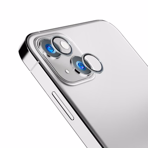 Kameros stiklas iPhone 14 9H 3mk Lens Protection Pro Series objektyvui - sidabrinis